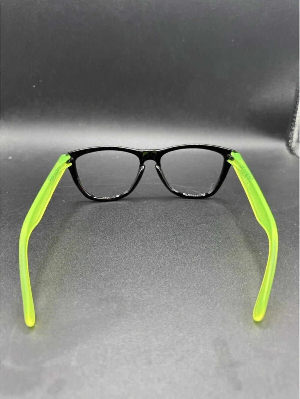 Oakley Frogskin Polished Black/Blacklight Green Frame